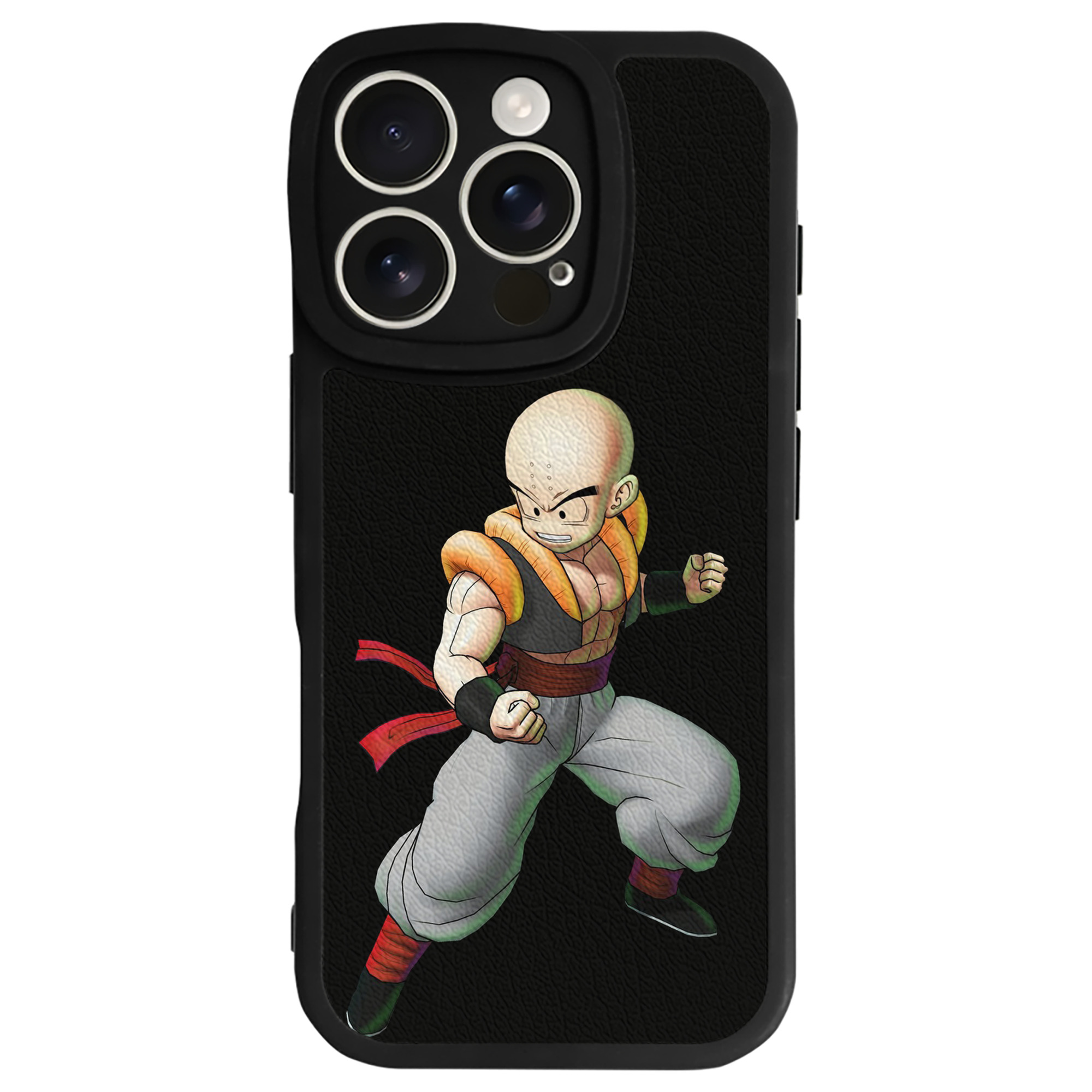 （画像用） ドラゴンボール クリリン DRAGON BALL krillin 【iPhone 16シリーズ対応】シリコンスマホケース（レザー調） 材質：シリコン